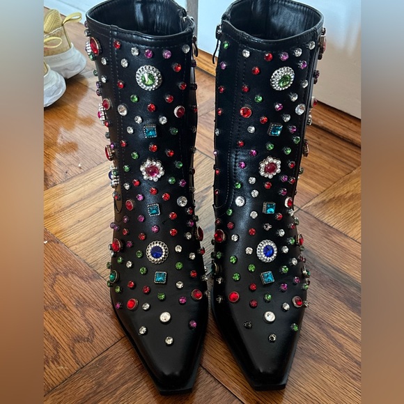 Azalea Wang Studded Boots Size 7 - Picture 2 of 9